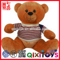 different colors stuffed plush teddy bear toy with shirt